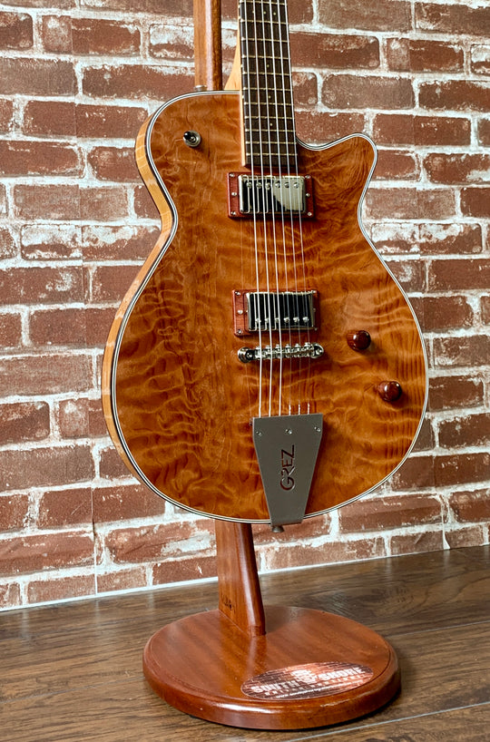 Grez Mendocino Custom, 2020 Quilted OG Redwood Top, Lollar Imperials 5lbs 3oz, NEW, Tortoise Bound Top & Back W/B/W Top of Body Purfling (Authorized Dealer)