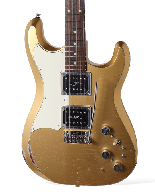 Fiam Guitars Mirari F5 2023 - Aztec Gold over Silver. By past Ronin Guitars luthier Izzy Lugo. NEW (Authorized Dealer)